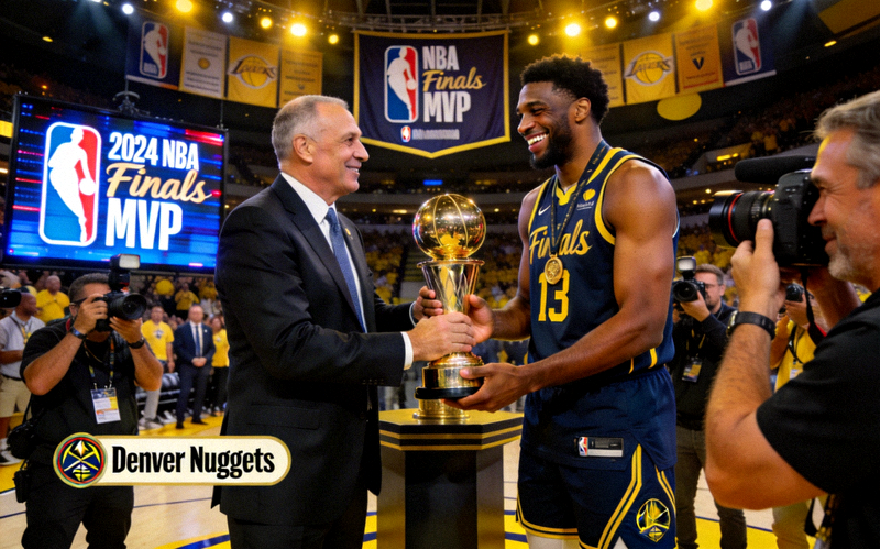 NBA总决赛MVP颁奖仪式现场